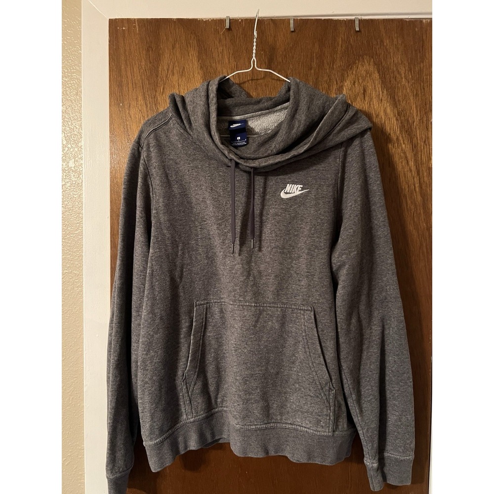 Vintage blue Label Embroidered‎ Nike Gray Hoodie